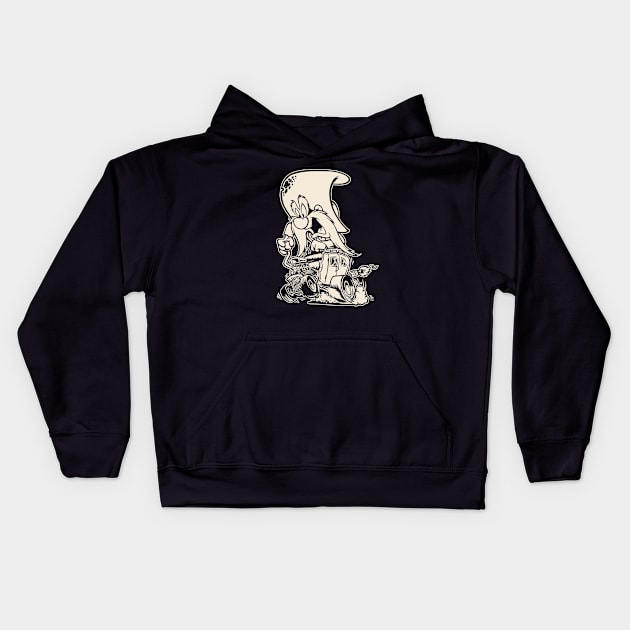 WESTERN STAGE COACH SPEED Kids Hoodie by ROBZILLA